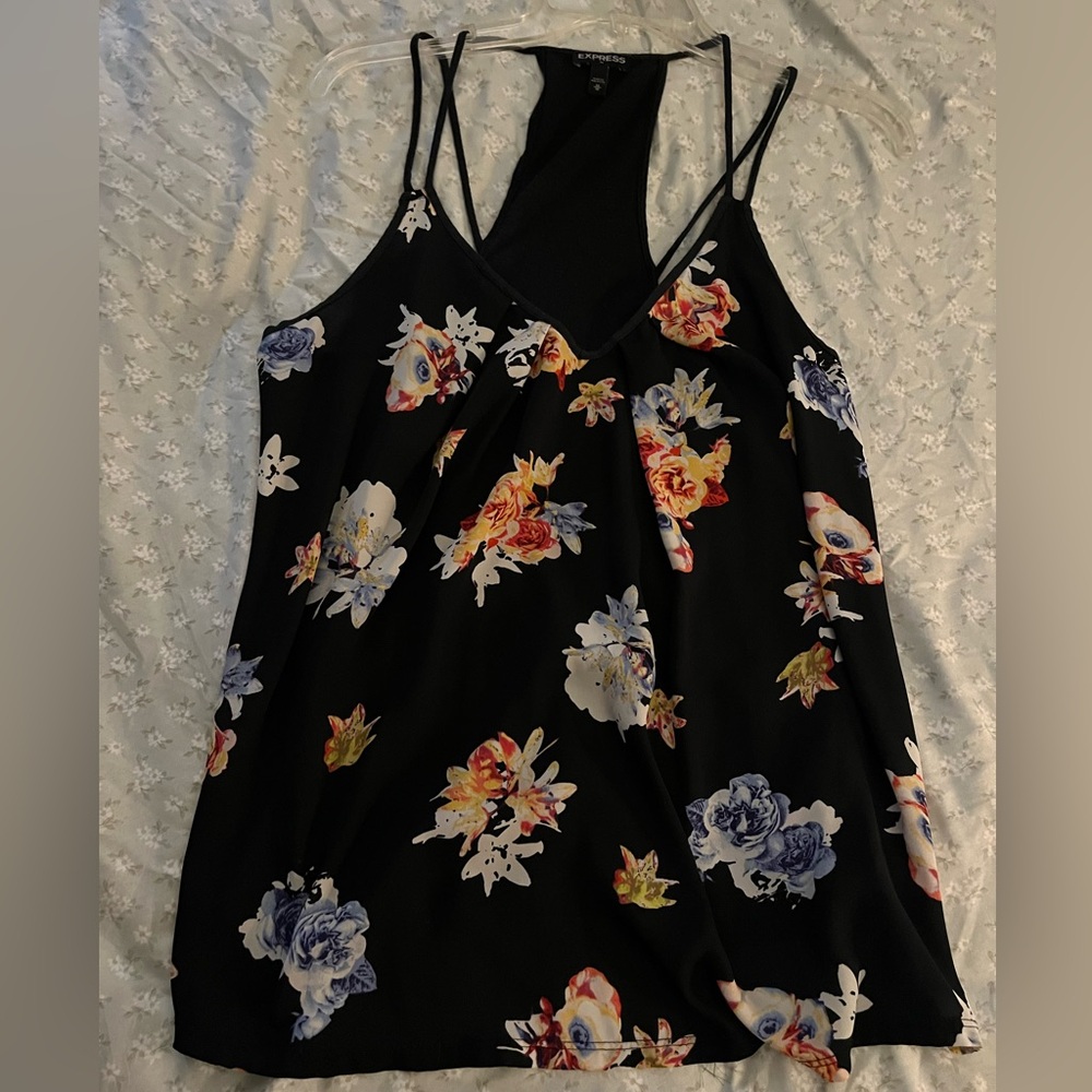 Express strapy tank, flowy, large, floral